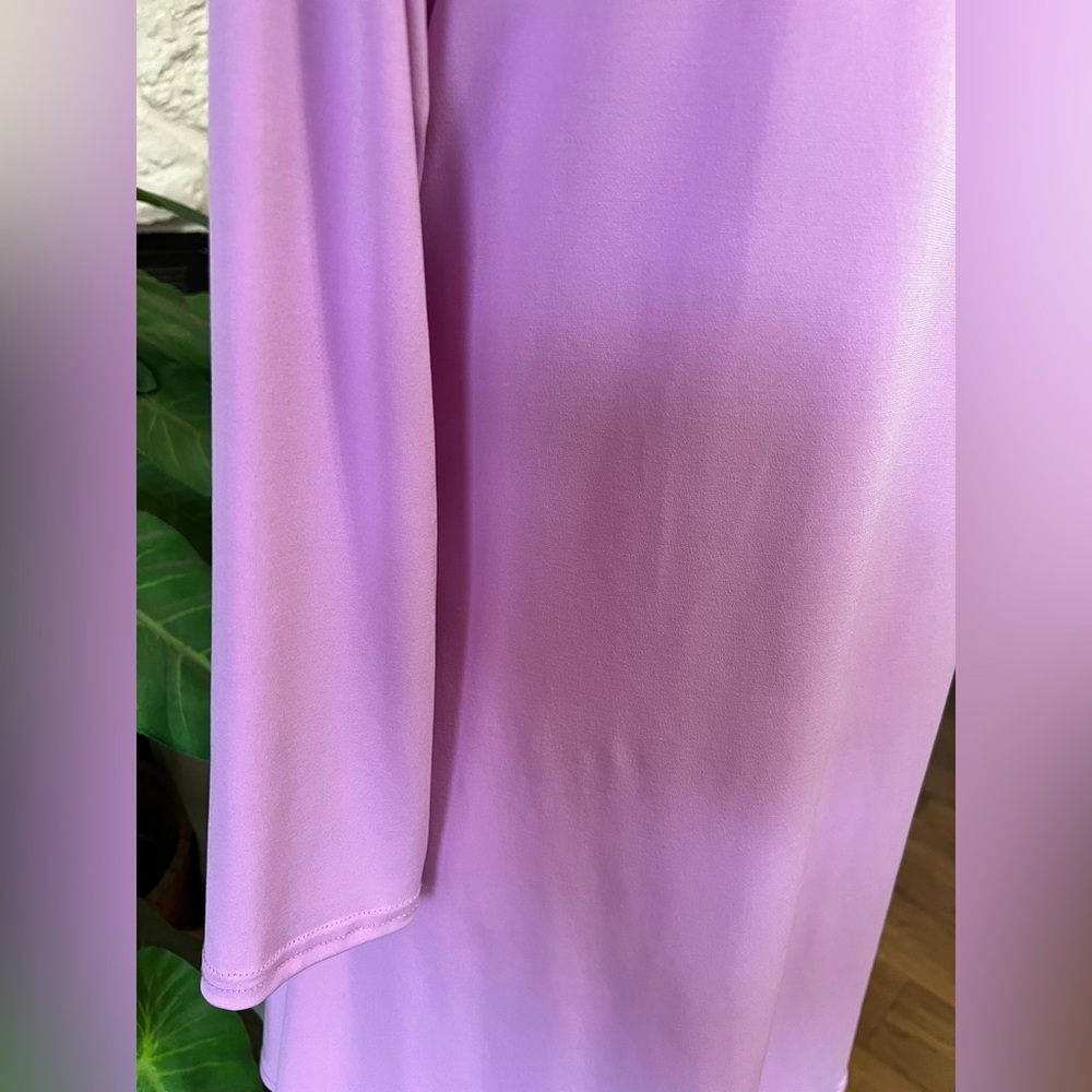Alfani Women's 3/4 Sleeves Lilac Tunic Top Size Small - Picture 3 of 7